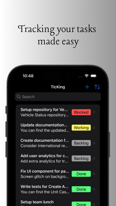 Screenshot 1 of TicKing App