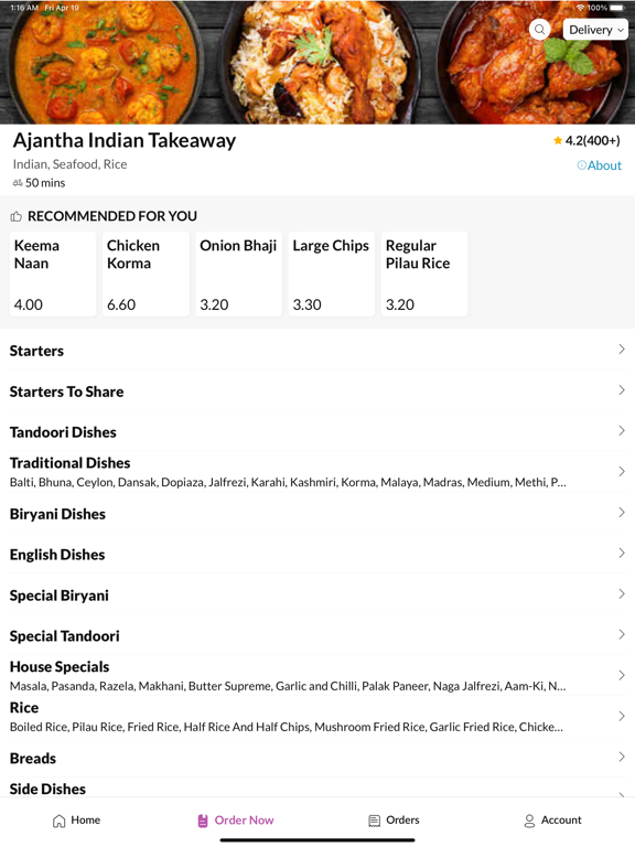 Screenshot #6 pour Ajantha Indian Takeaway.
