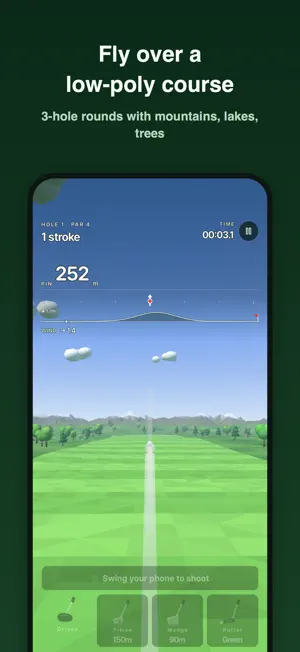 PhoneSwing Golf: Motion Game screenshot 2