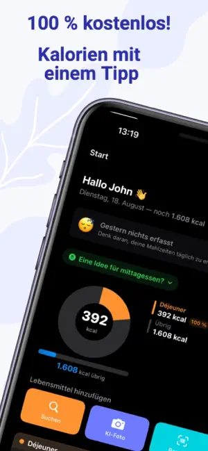 MesCalories: AI kcal counter screenshot 1