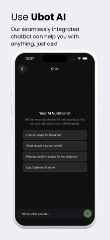 Ubod - Ai calorie counter iPhone screenshot