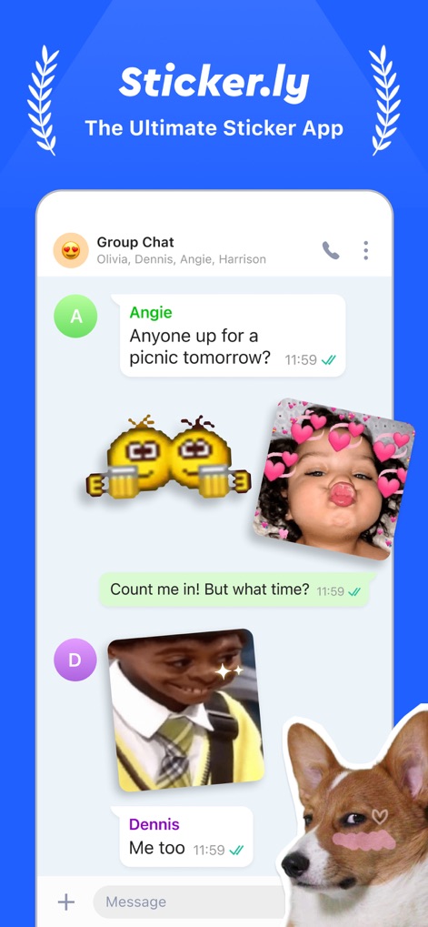 Sticker.ly - Sticker Maker - Dynamic Chat Integration