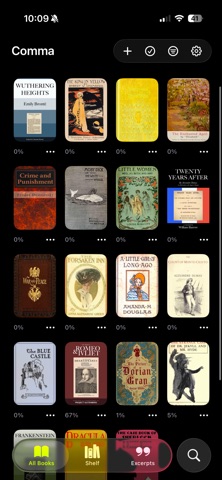 Comma Reading App Screenshot 1 of 10