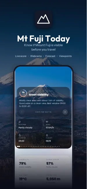 Mount Fuji Today: Live View screenshot 1