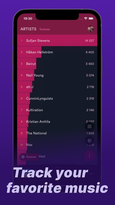 bijou for Last.fm & Spotify Screenshot