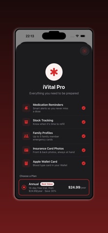 iVital screenshot