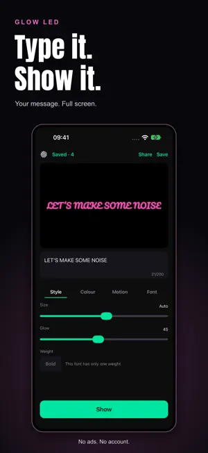 Glow LED Banner - Sign screenshot 2