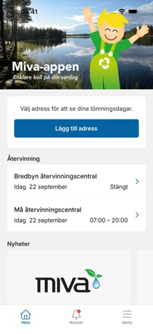 Miva-appen iPhone screenshot 1