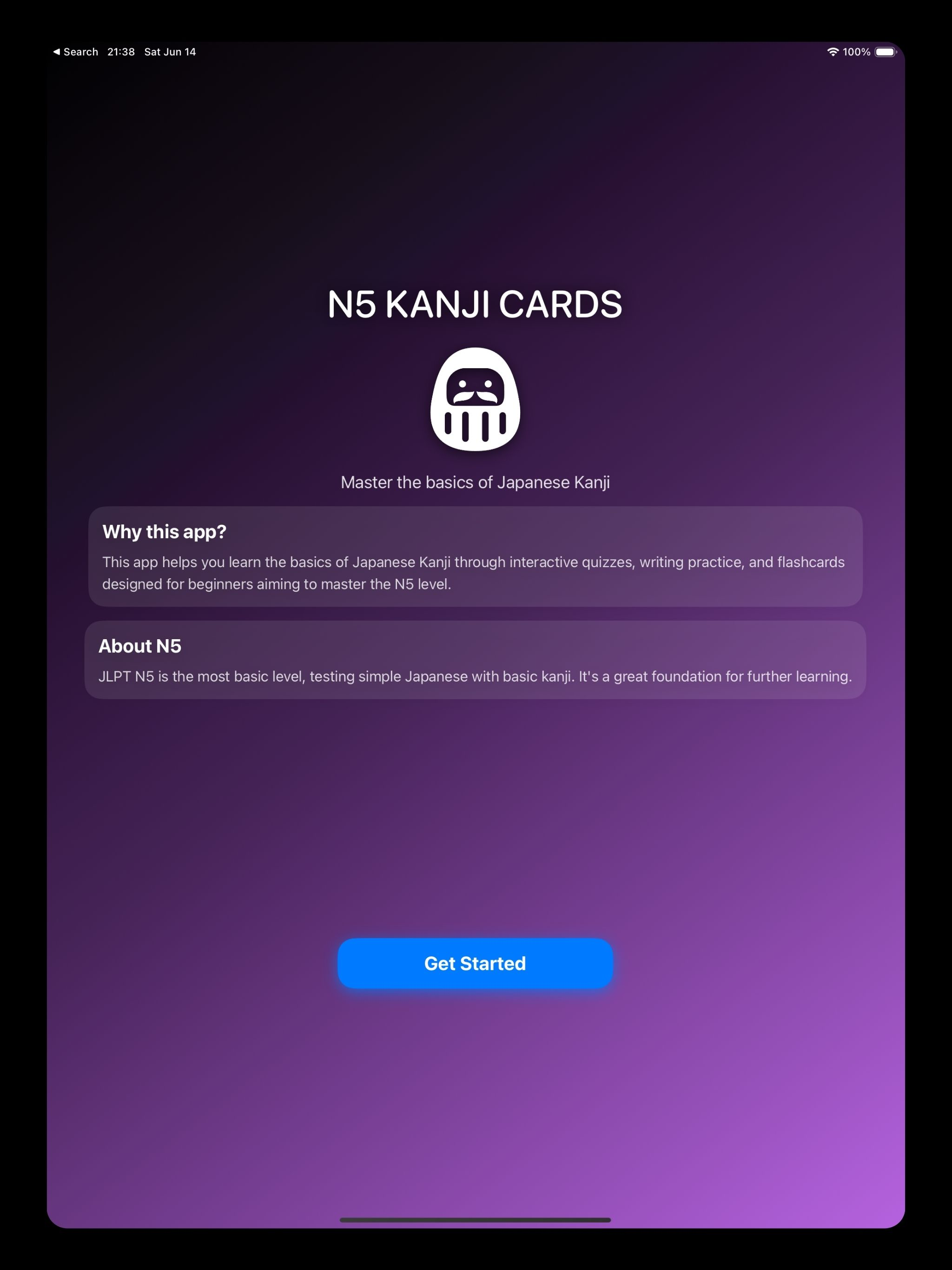 N5 Kanji Cards