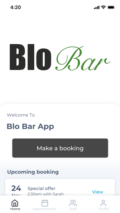 Screenshot #1 pour Blo Bar App
