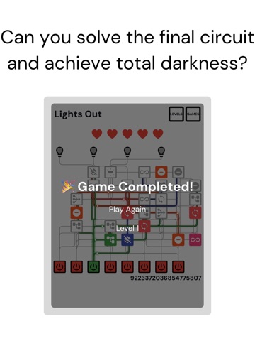 Lights Out: Logic Game iPad screenshot
