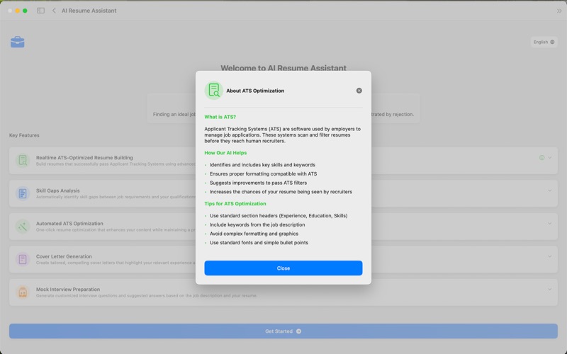 App screenshot