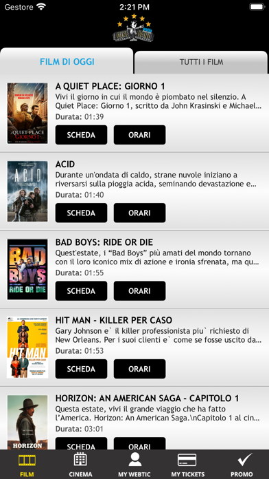 Webtic Cineland Ostia Cinema Screenshot