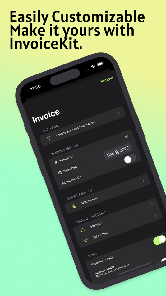 #3. Easy Invoice Generator - Inv. (iOS) By: Ishtiak Ahmed
