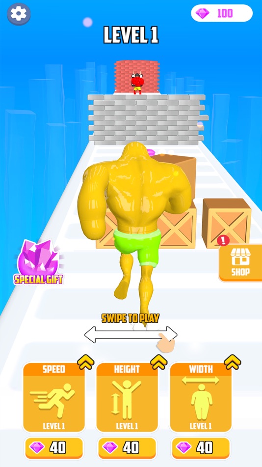#1. Big Man Runner Game (iOS) 由: Awon Haider Naqvi