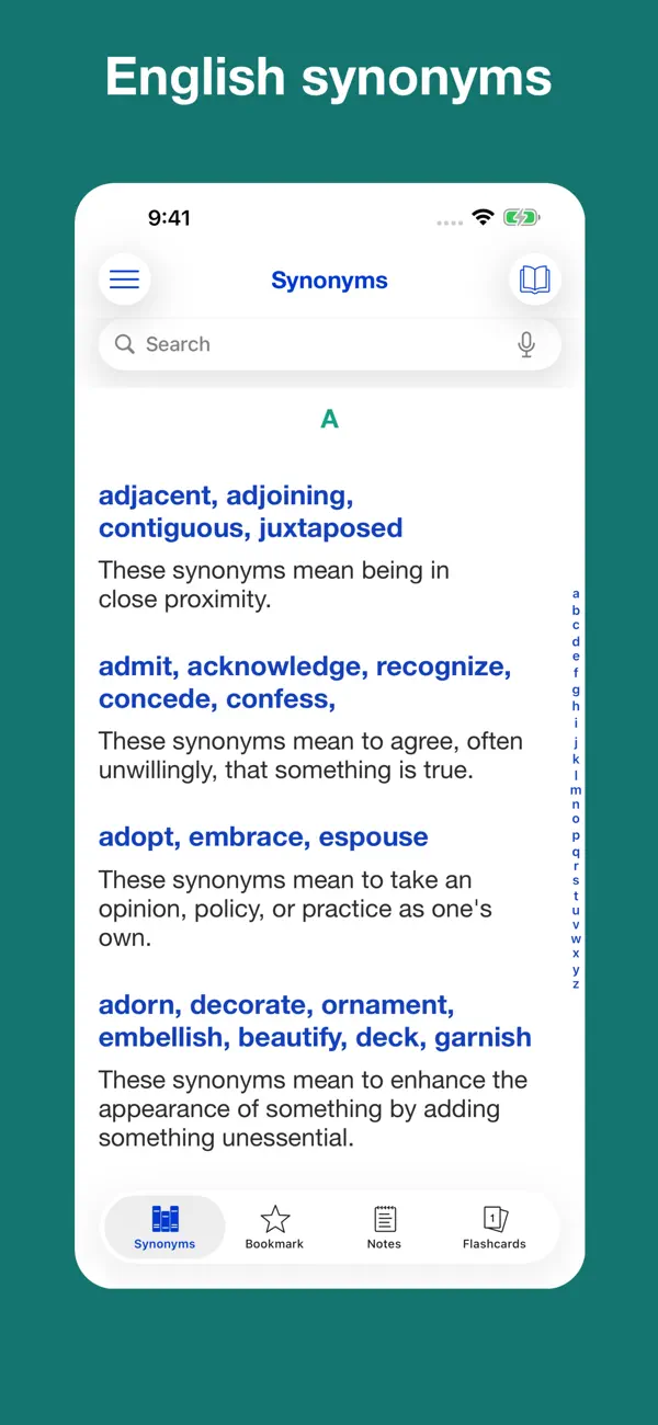 Screenshot #1 pour English Synonyms Explained