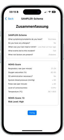 Screenshot von SympList auf dem iPhone 5