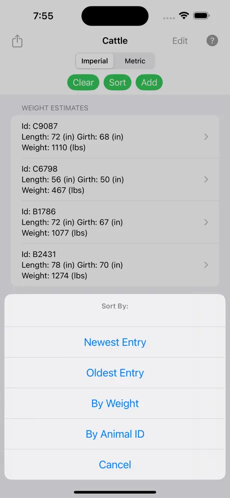 Cattle Weight Estimator screenshot 4