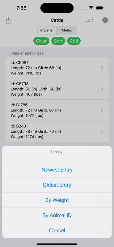 Cattle Weight Estimator screenshot 4 of 4