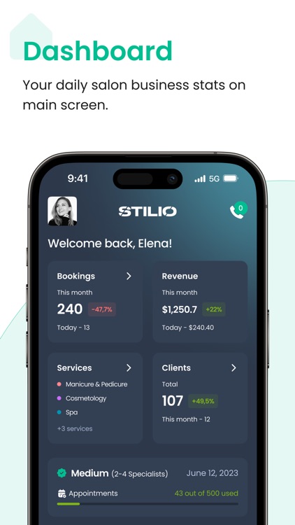 Stilio Business - for salons