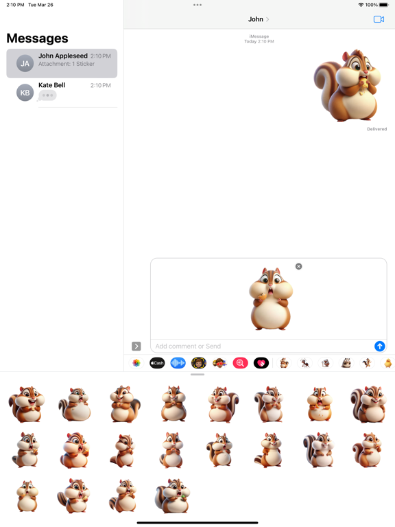 Screenshot #5 pour Fat Chipmunk Stickers