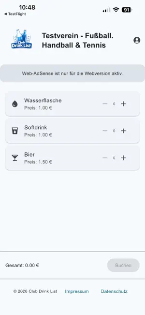 Club Drink List screenshot 2