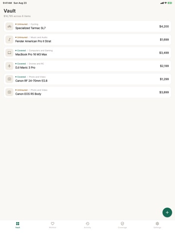 Gear Vault: Gear Manager
