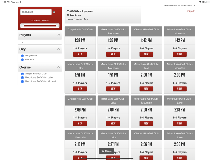 Chapel Hills Mirror Lake