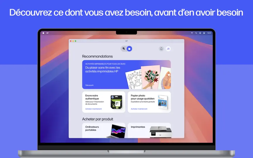 Capture d'écran de HP : Impression Et Support sur iPhone 3