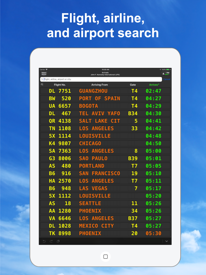 #3. Flight Board - Plane Tracker (iOS) بواسطة: Flight Tracker Apps Studio