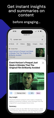 Clarify · Instant AI Summaries screenshot