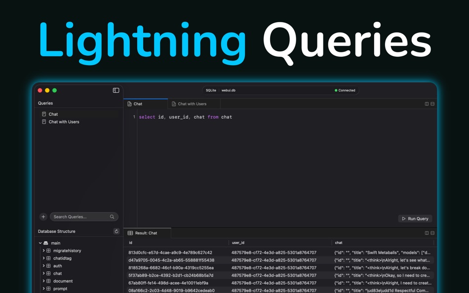 #2. DrillBase - SQLite Explorer (macOS) Von: FiveSheep OU