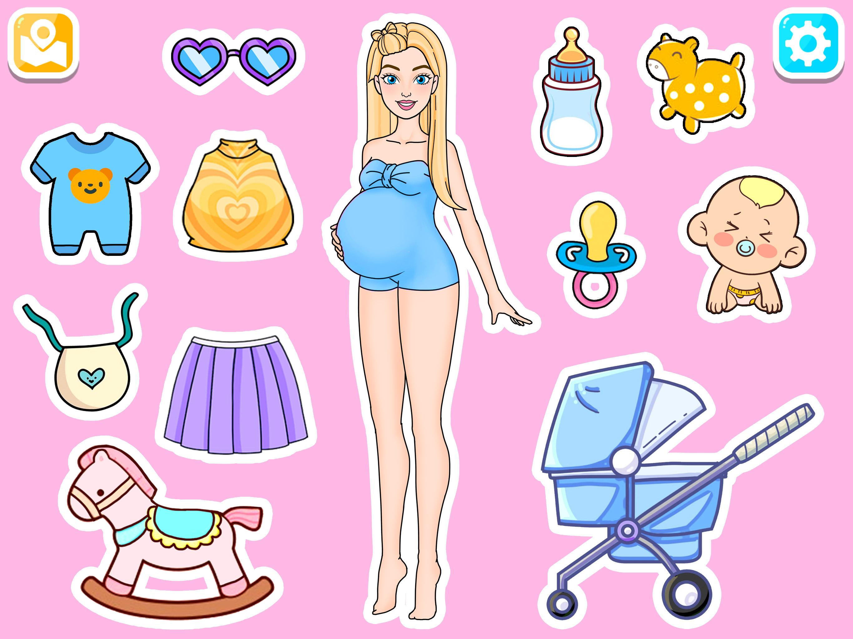 Paper Doll Dress Up DIY Games.