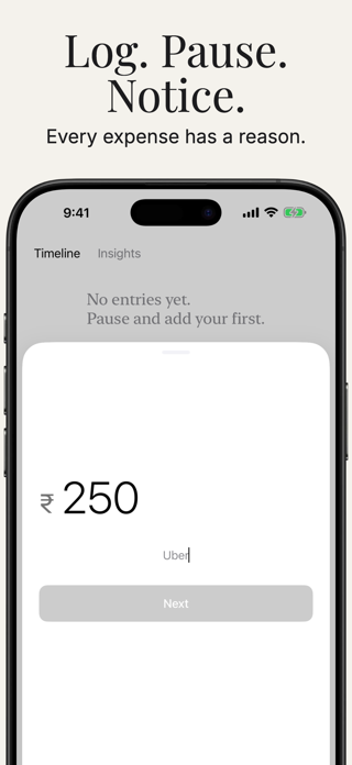 Pause: Expense Tracker Screenshot 2 of 4