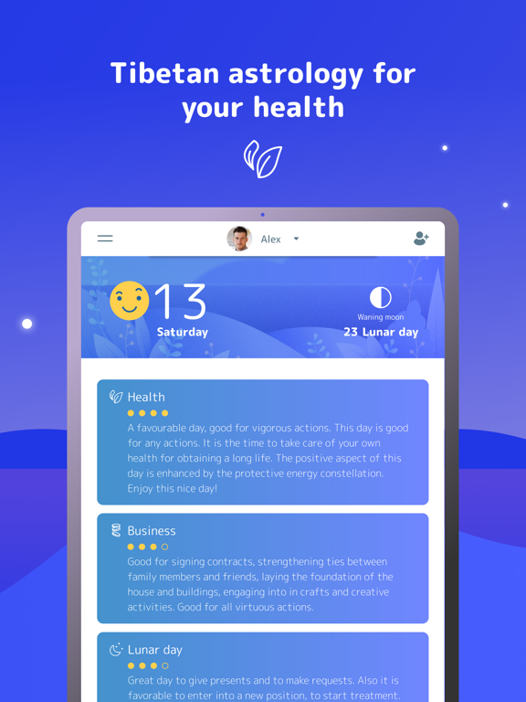 Daily Tibetan Horoscope Norbu iPad screenshot 5 - Lifestyle app