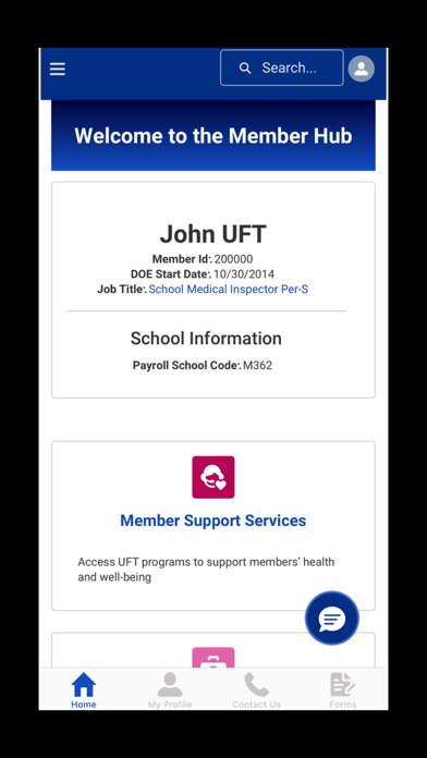 App screenshot