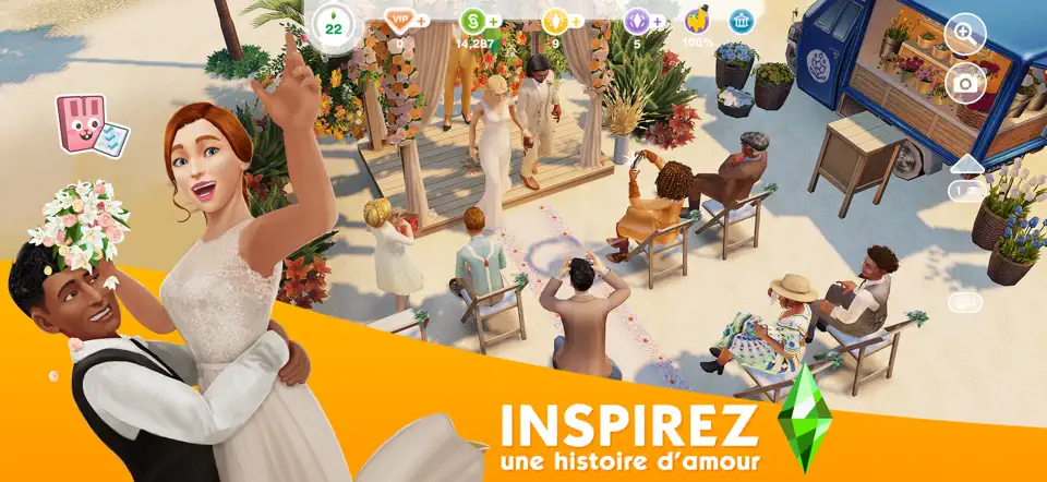 Capture d'écran de Les Sims™ FreePlay sur iPhone 3
