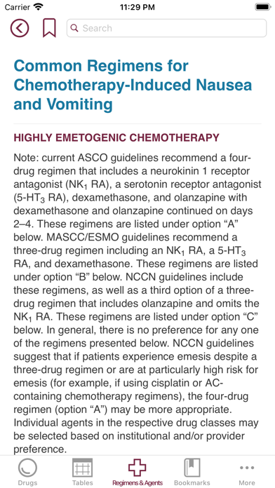 Physicians Cancer Chemotherapy Screenshot