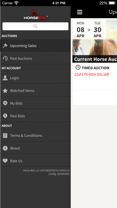 HorseBid Screenshot