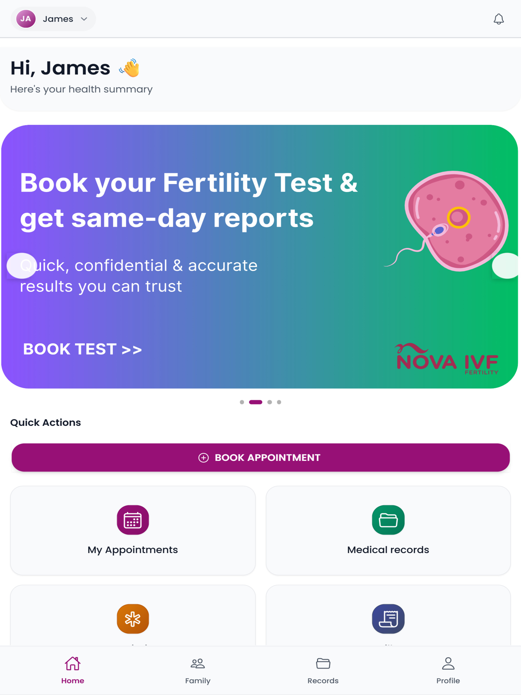 Nova IVF Care+ screenshot 6