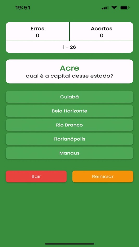 #2. Quiz States of Brazil (iOS) Podle: Willian Veit