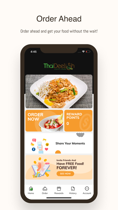 Thai Deelish iPhone screenshot 1 - Food & Drink app