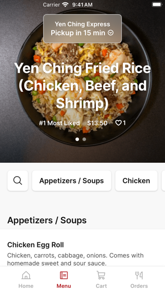 Yen Ching Express iPhone screenshot 2 - Food & Drink app