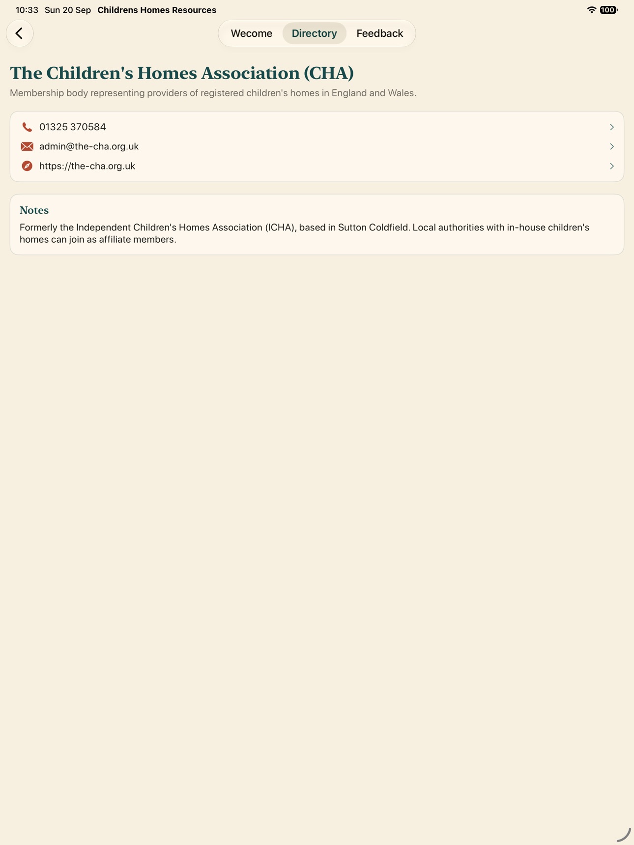 Screenshot 12 of Resources for Childrens Homes