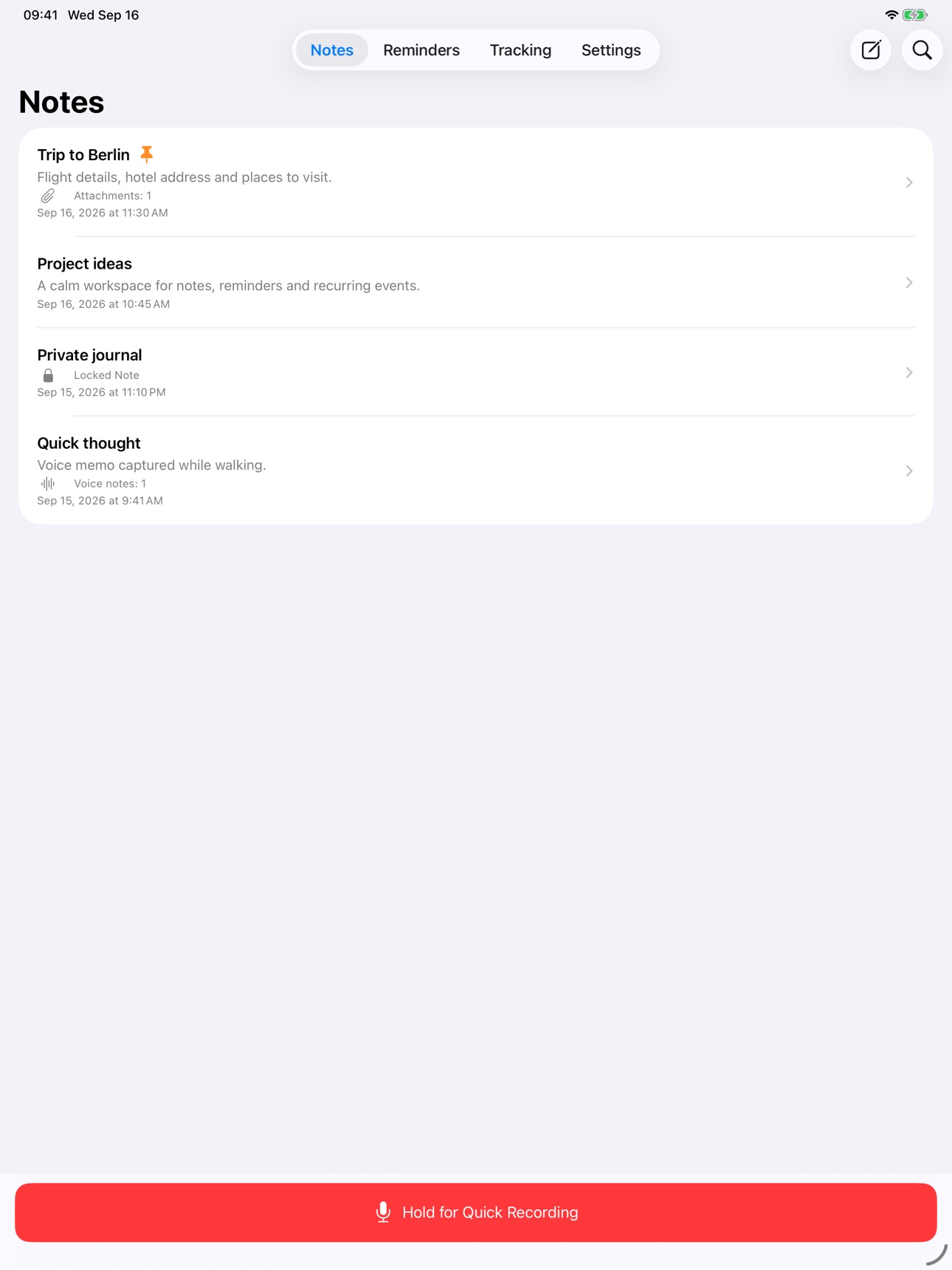 Screenshot 5 of TapTrace: Notes & Reminders