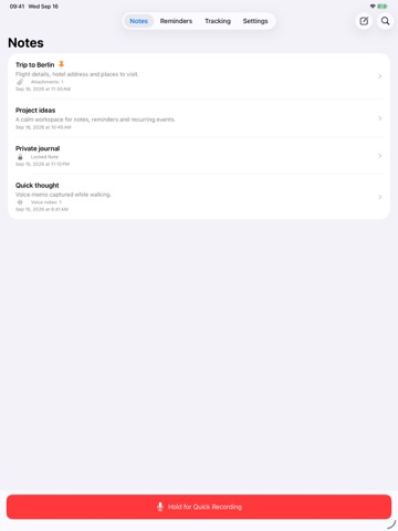 TapTrace: Notes & Reminders App Store preview screenshot 5