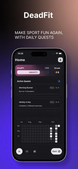 DeadFit: quests, gym and goals screenshot 1