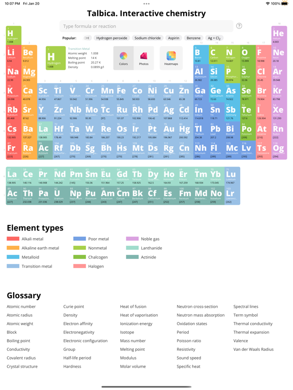 Screenshot #4 pour Talbica 3: Periodic Table