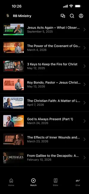 Roy Bondo Ministries screenshot 2