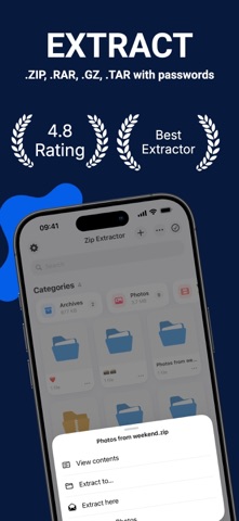 Zip Extractor: Unzip RAR Files Screenshot 1 of 7